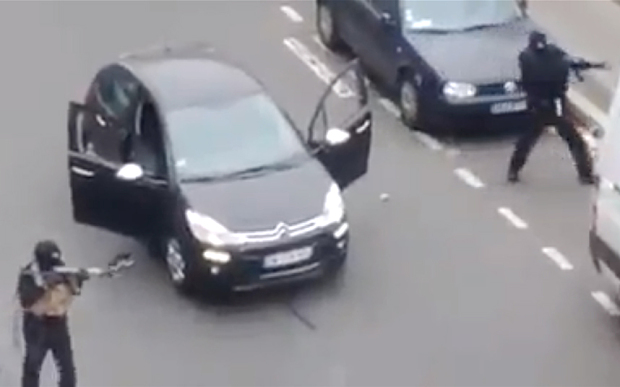 The gunman in Paris. Two men and no getaway driver. 