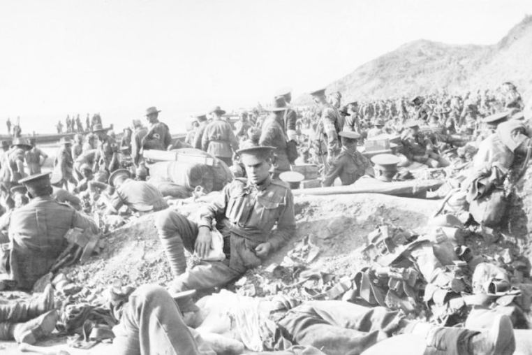 Australian Troops at Gallipoli.