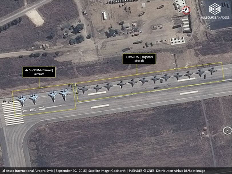 Commercial Satellite image of Latakia Air base. (source)