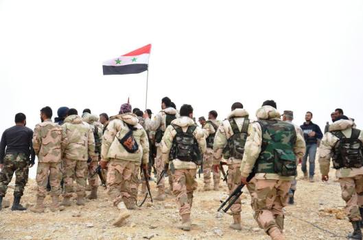 The Syrian Army, liberators of Palmyra, defenders of civilisation.
